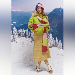 Anthropologie NWT Cropped Hooded Puffer Coat size S.